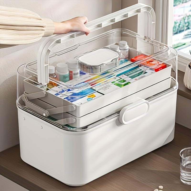 Large Capacity Clear Lid Medic - Home Goods Bathroom Storage review and price