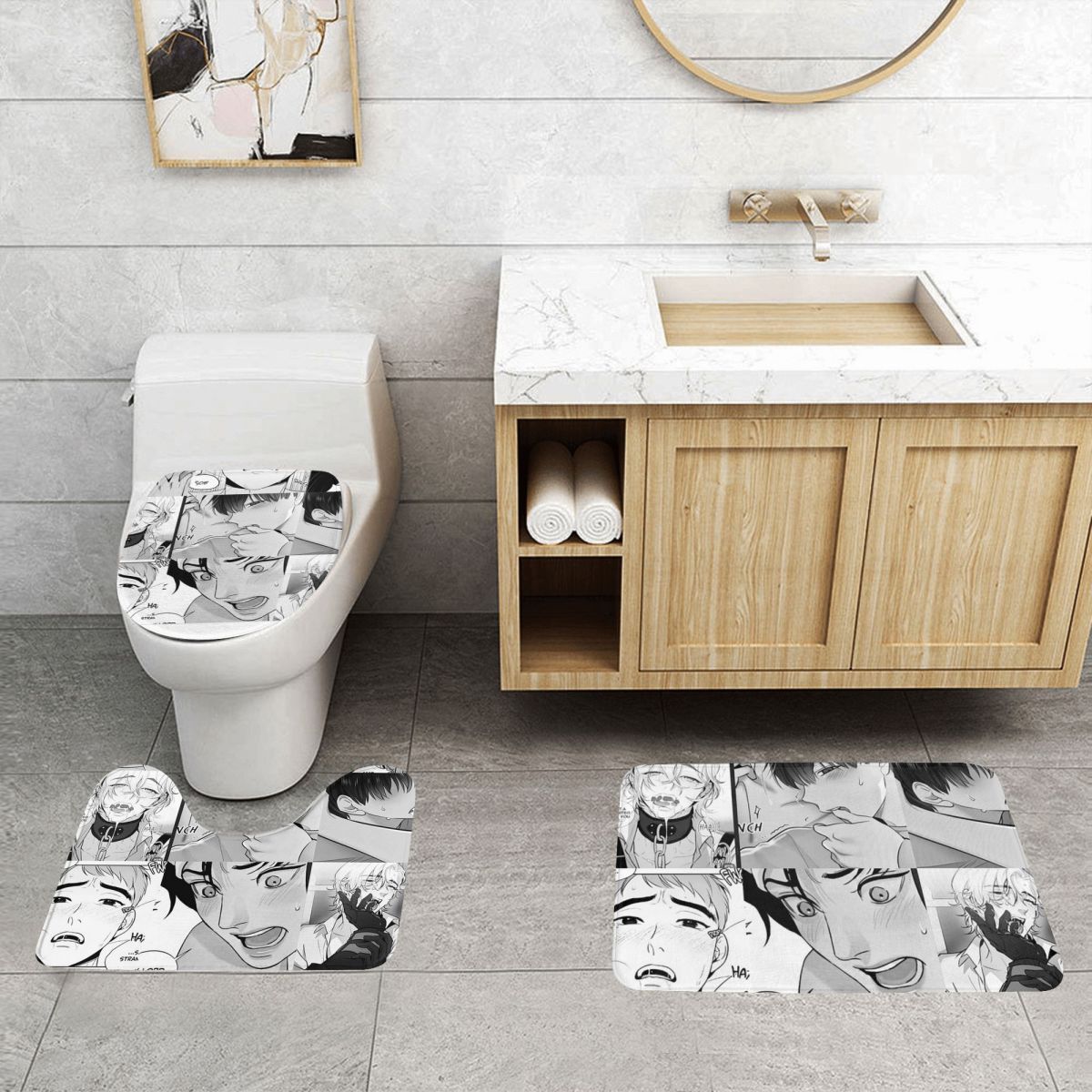 The Good Yaoi Boys 3 Pcs Bath  - Home Goods Bathroom Rugs review and price