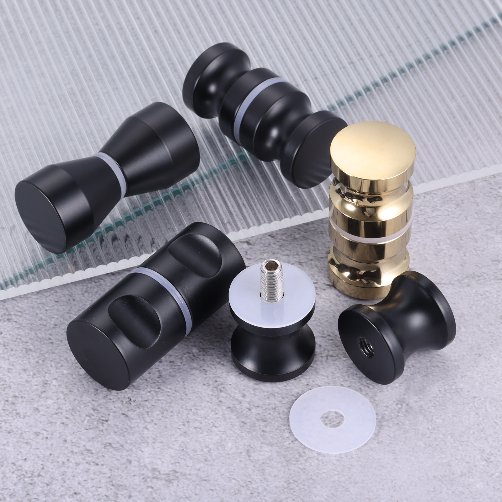 Aluminum Alloy Door Handle Bla - Home Hardware Bathroom Cabinets review and price