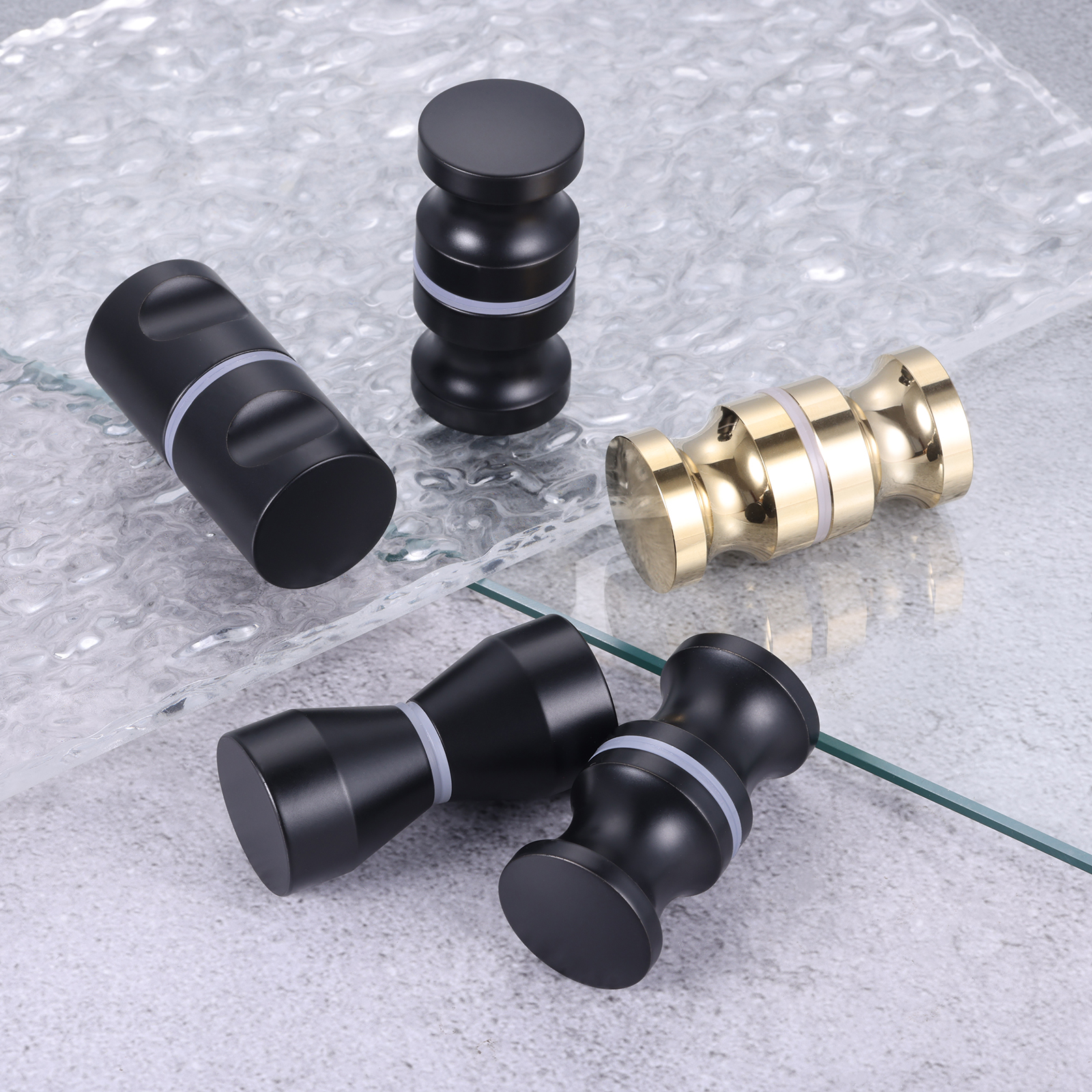 Aluminum Alloy Door Handle Bla - Home Hardware Bathroom Cabinets review and price
