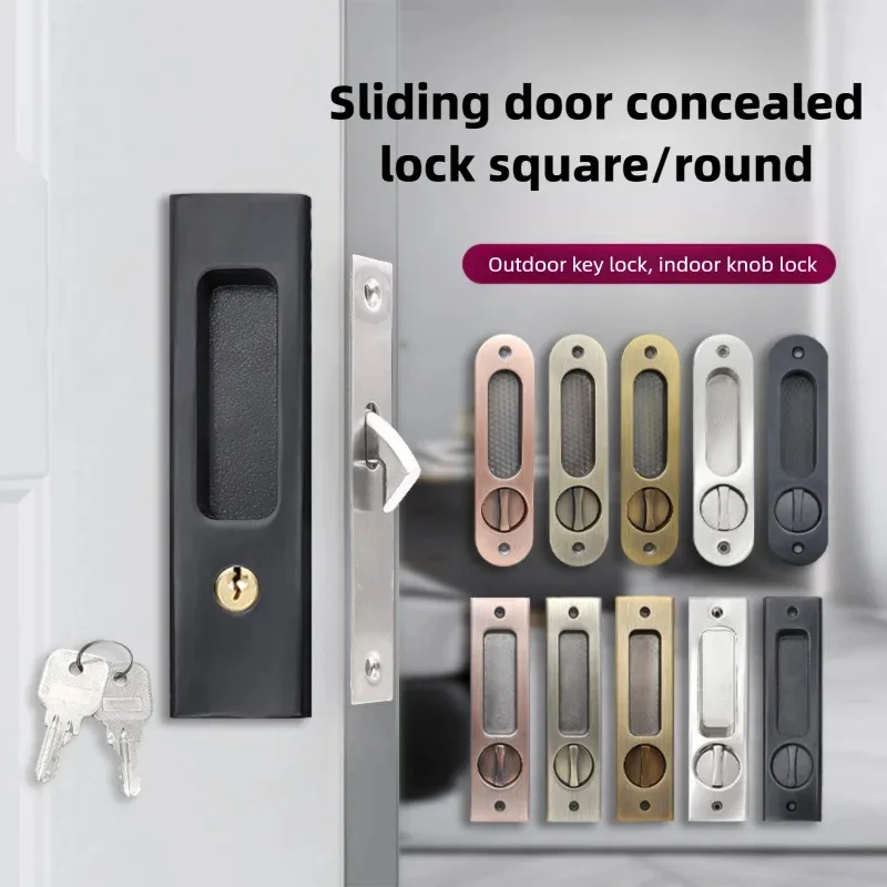 Sliding Door Lock Black Indoor - Home Bathroom Fittings review and price