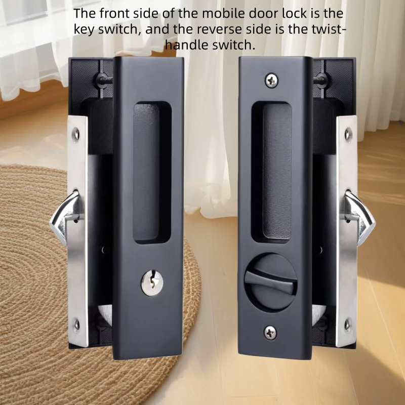 Sliding Door Lock Black Indoor - Home Bathroom Fittings review and price