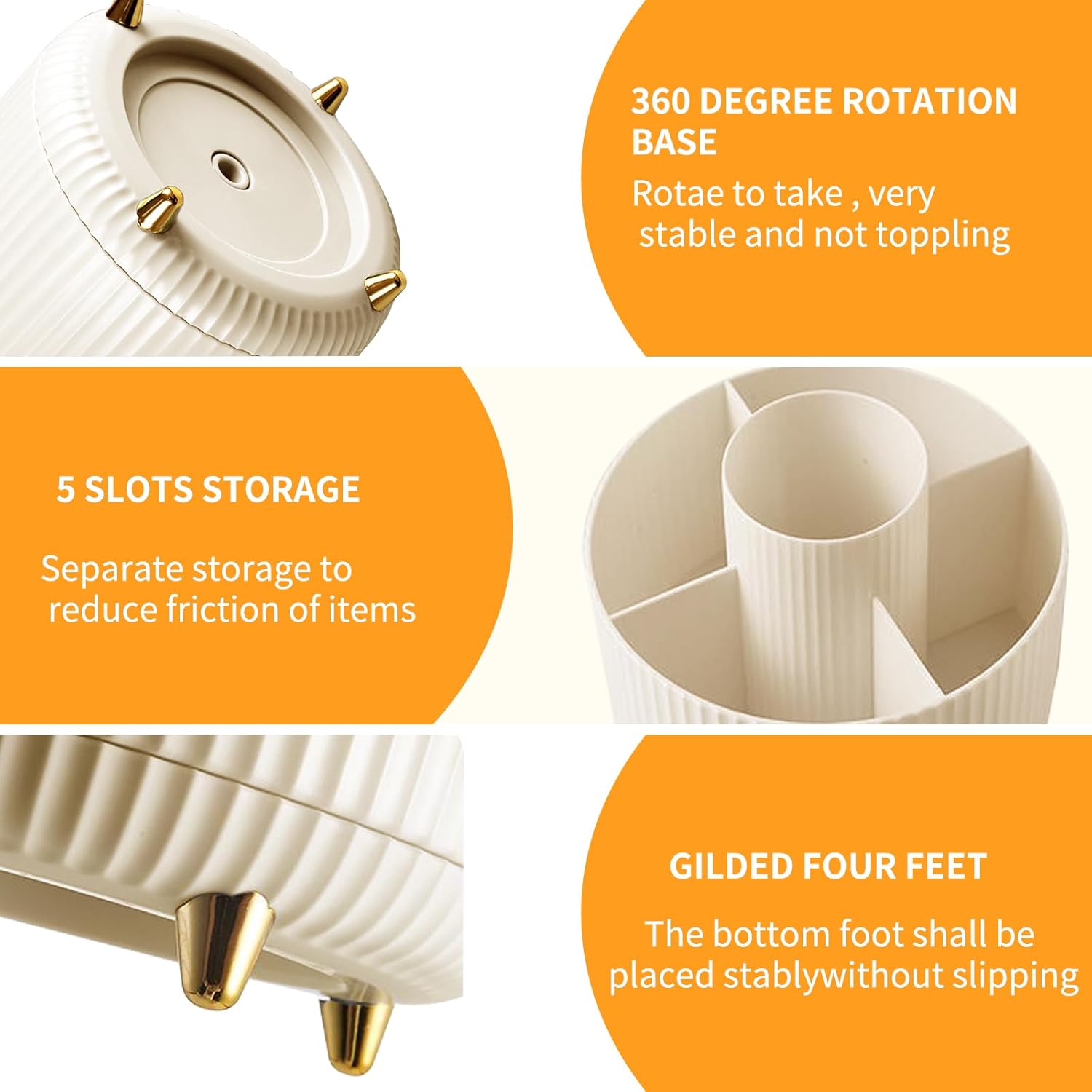 360° Rotating Makeup Cosmetic  - Home Goods Bathroom Storage review and price