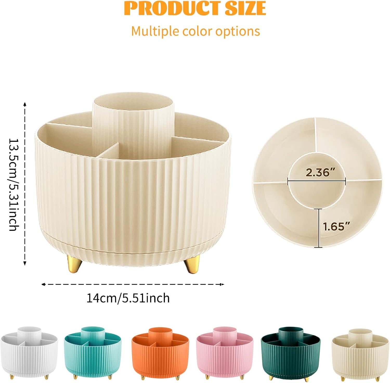 360° Rotating Makeup Cosmetic  - Home Goods Bathroom Storage review and price